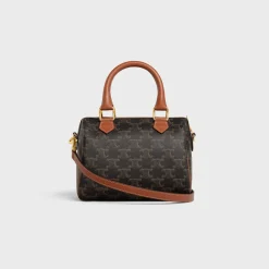 SMALL BOSTON in Triomphe Canvas and calfskin