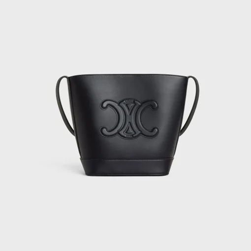 SMALL BUCKET CUIR TRIOMPHE in Smooth Calfskin