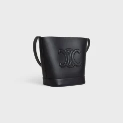 SMALL BUCKET CUIR TRIOMPHE in Smooth Calfskin
