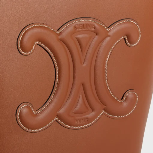 SMALL BUCKET CUIR TRIOMPHE in Smooth Calfskin