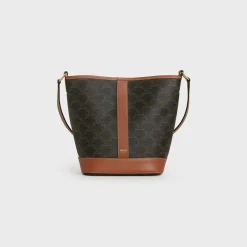 Small Bucket in Triomphe Canvas and calfskin