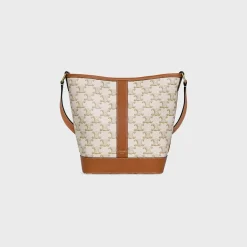 Small Bucket in Triomphe Canvas and calfskin