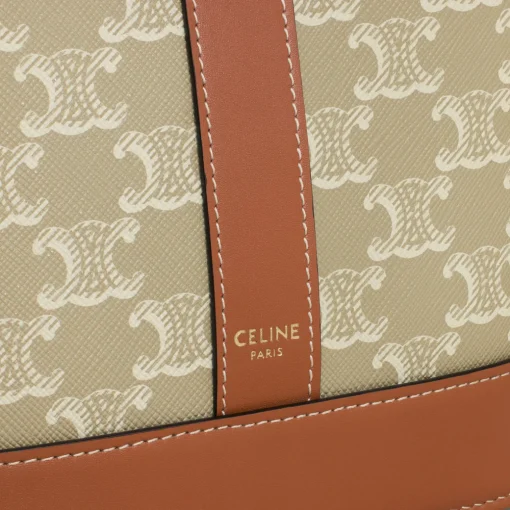 Small Bucket in Triomphe Canvas and calfskin