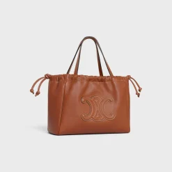 SMALL CABAS DRAWSTRING CUIR TRIOMPHE in Smooth Calfskin