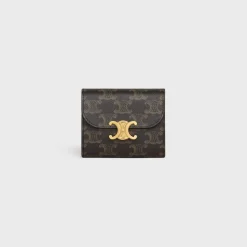Small Flap Wallet TRIOMPHE in Triomphe Canvas
