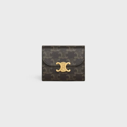 Small Flap Wallet TRIOMPHE in Triomphe Canvas