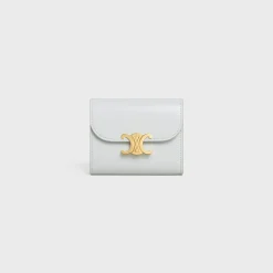Small Flap Wallet TRIOMPHE in Shiny calfskin