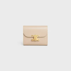 Small Flap Wallet TRIOMPHE in Shiny calfskin