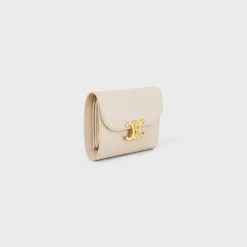 Small Flap Wallet TRIOMPHE in Shiny calfskin