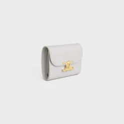 Small Flap Wallet TRIOMPHE in Shiny calfskin