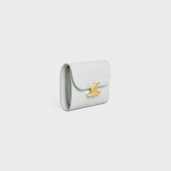 Small Flap Wallet TRIOMPHE in Shiny calfskin