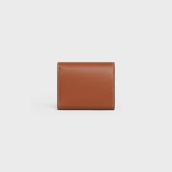 Small Flap Wallet TRIOMPHE in Shiny Smooth Lambskin