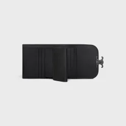 Small Flap Wallet TRIOMPHE in Shiny calfskin