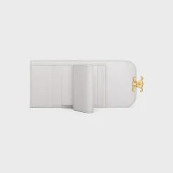 Small Flap Wallet TRIOMPHE in Shiny calfskin