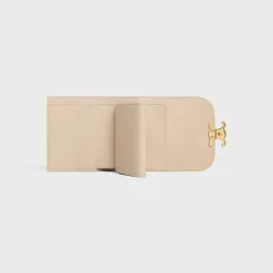 Small Flap Wallet TRIOMPHE in Shiny calfskin