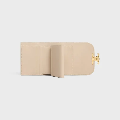 Small Flap Wallet TRIOMPHE in Shiny calfskin
