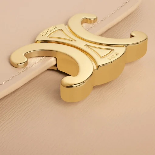 Small Flap Wallet TRIOMPHE in Shiny calfskin