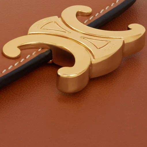 Small Flap Wallet TRIOMPHE in Shiny Smooth Lambskin