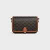 SMALL FOLCO MESSENGER in Triomphe Canvas and calfskin