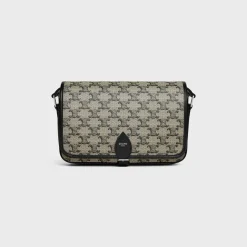 SMALL FOLCO MESSENGER in TRIOMPHE CANVAS AND CALFSKIN