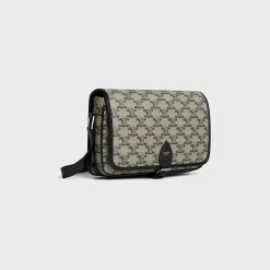 SMALL FOLCO MESSENGER in TRIOMPHE CANVAS AND CALFSKIN