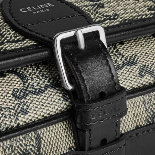 SMALL FOLCO MESSENGER in TRIOMPHE CANVAS AND CALFSKIN