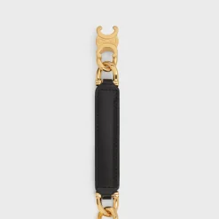 SMALL GOURMETTE TRIOMPHE ADJUSTABLE BELT in Taurillon Leather