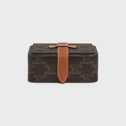 Small Jewels Case in Triomphe Canvas and Calfskin