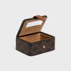 Small Jewels Case in Triomphe Canvas and Calfskin