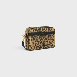 SMALL MESSENGER in Celine canvas with leopard print