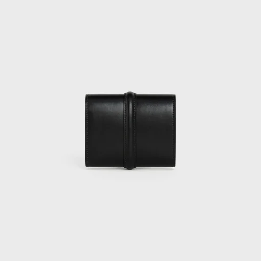 Small Trifold wallet 16 in Shiny Calfskin