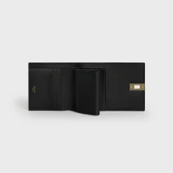 Small Trifold wallet 16 in Shiny Calfskin