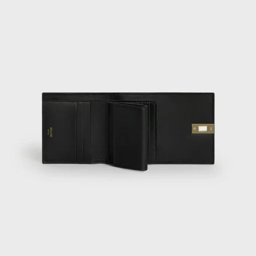 Small Trifold wallet 16 in Shiny Calfskin