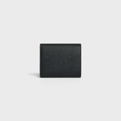 Small trifold wallet in Grained calfskin