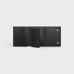 Small trifold wallet in Grained calfskin