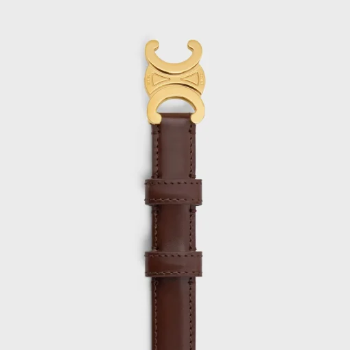 Small Triomphe Belt in Taurillon Leather