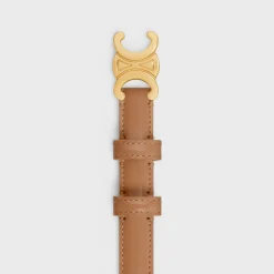 Small Triomphe Belt in Taurillon Leather