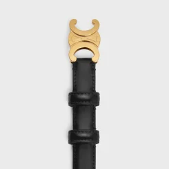 Small Triomphe Belt in Taurillon Leather