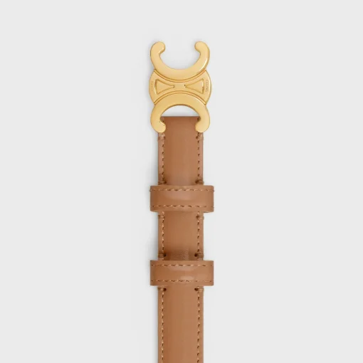 Small Triomphe Belt in Taurillon Leather