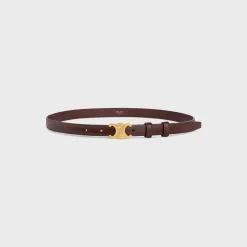 Small Triomphe Belt in Taurillon Leather