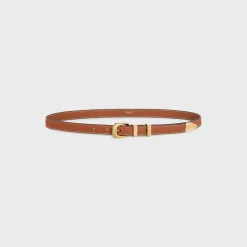 SMALL WESTERN BELT in Natural Calfskin