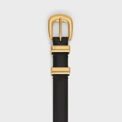 SMALL WESTERN BELT in Taurillon Leather