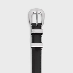 SMALL WESTERN BELT in Taurillon Leather