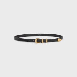 SMALL WESTERN BELT in Taurillon Leather