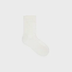 socks in cotton pointelle