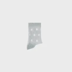 socks in monogram lurex