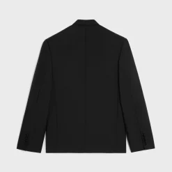 spencer boxy tux jacket in grain de poudre