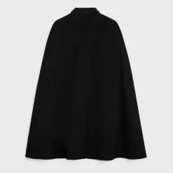 spencer cape coat in cashmere cloth