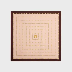 square in arc de triomphe silk twill