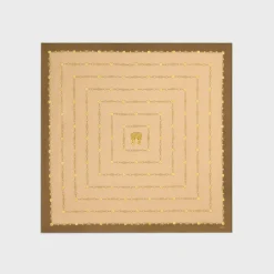 square in arc de triomphe silk twill